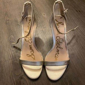 Gold Sam Edelman Patti heels - wide